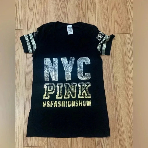 PINK VS NYC  BLING FASHION SHOW TSHIRT 2015 - Picture 1 of 7